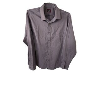 Untuckit Shirt‎ Symington XL Purple Blue Small Check Performance Button-Up Reg